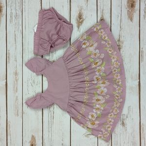 Baby B'Gosh Mauve Floral Dress 6M